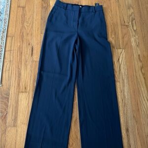 Navy Aritzia Straight-Leg Dress Pants